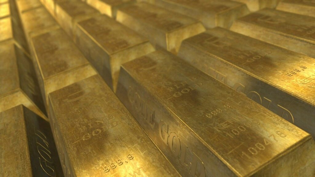 viele Goldbarren je 1kg